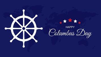 Happy Columbus Day background. vector