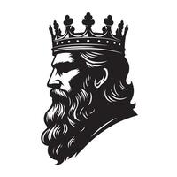 Silhouette of a King vector