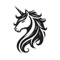 Silhouette of a Unicorn vector