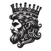 Silhouette of a King vector