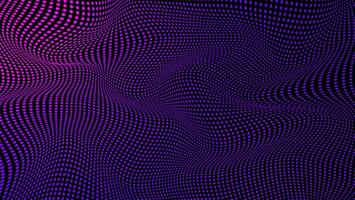 Abstract background design with waving particle technology. Flowing dots create a hi-tech and big data visual. Suitable for brochures, flyers vector