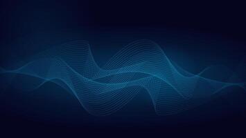 Abstract wave elements for design. blue. Digital frequency track equalizer. Stylish line art background. Waves with lines created using a mixture. vector
