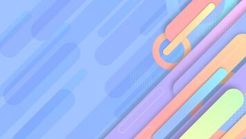 Abstract colorful geometric dynamic shapes background for text. Flat design. vector