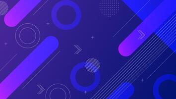 Minimal geometric background. Dynamic shapes composition. vector