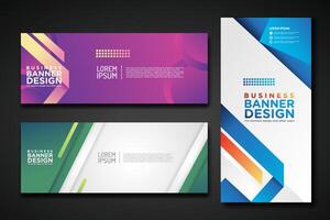 Set modern abstract banners for corporate concept, element design. illustration vector