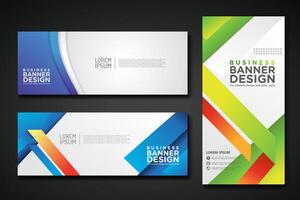 Set modern abstract banners for corporate concept, element design. illustration vector