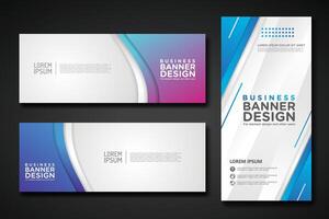 Set modern abstract banners for corporate concept, element design. illustration vector