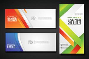 Set modern abstract banners for corporate concept, element design. illustration vector