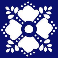 White color flowers on a blue background vector