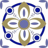 geometric shapes and flowers on white background vector