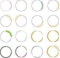 decorative color circle vector