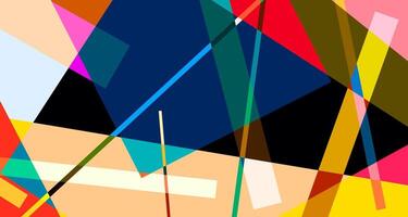 Abstract colorful geometric psychedelic background for summer vector