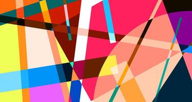 Abstract colorful geometric psychedelic background for summer vector