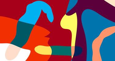 Abstract colorful psychedelic pop art background for summer vector