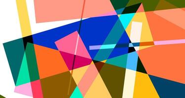 Abstract colorful geometric psychedelic background for summer vector