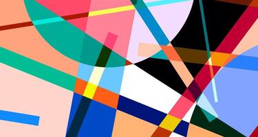 Abstract colorful geometric psychedelic background for summer vector