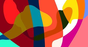 Abstract colorful psychedelic pop art background for summer vector