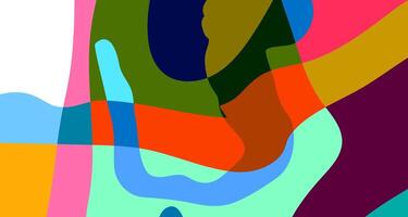 Abstract colorful psychedelic pop art background for summer vector