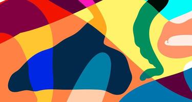 Abstract colorful psychedelic pop art background for summer vector