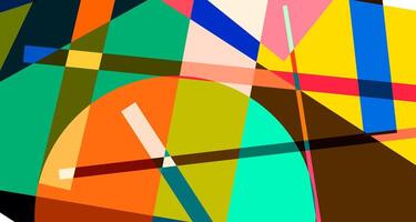 Abstract colorful geometric psychedelic background for summer vector