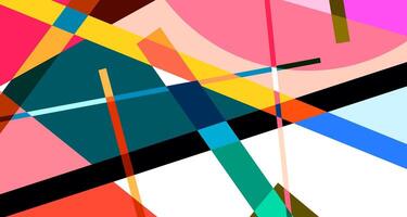 Abstract colorful geometric psychedelic background for summer vector