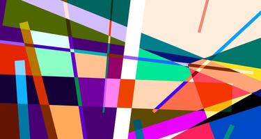 Abstract colorful geometric psychedelic background for summer vector