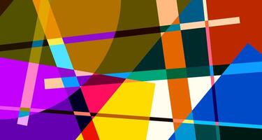 Abstract colorful geometric psychedelic background for summer vector