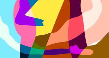 Abstract colorful psychedelic pop art background for summer vector