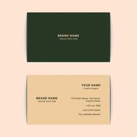Modern and clean professional business card template vector