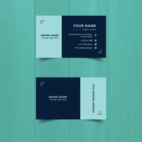 Modern and clean professional business card template vector