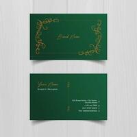 Clean style modern business card template vector