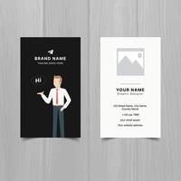 Modern and clean professional business card template vector