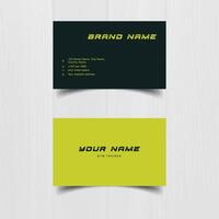 Clean style modern business card template vector