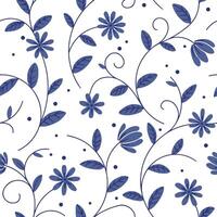 seamless pattern of small abstract flowers, simple pattern. vector