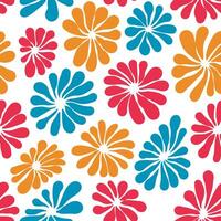 seamless pattern of small abstract flowers, simple pattern. vector