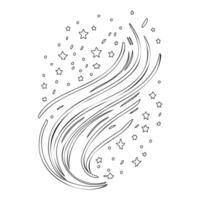 Astronaut outline illustration sketch vector