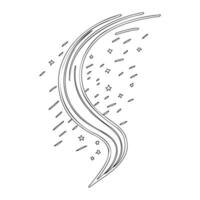 Astronaut outline illustration sketch vector