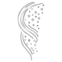 Astronaut outline illustration sketch vector