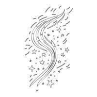 Astronaut outline illustration sketch vector