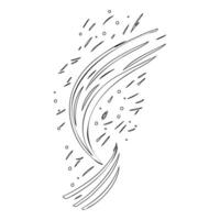 Astronaut outline illustration sketch vector