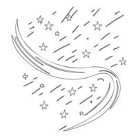 Astronaut outline illustration sketch vector