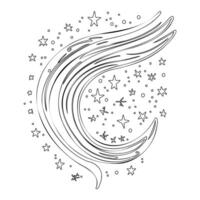 Astronaut outline illustration sketch vector
