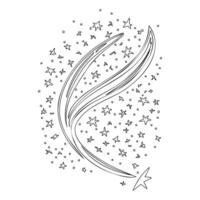 Astronaut outline illustration sketch vector