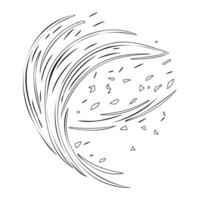 Astronaut outline illustration sketch vector