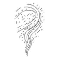 Astronaut outline illustration sketch vector