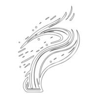 Astronaut outline illustration sketch vector
