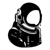 Astronaut outline illustration sketch vector