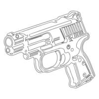Gun galaxy outline illustration sketch vector