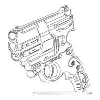 Gun galaxy outline illustration sketch vector