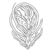 Alien outline illustration sketch vector